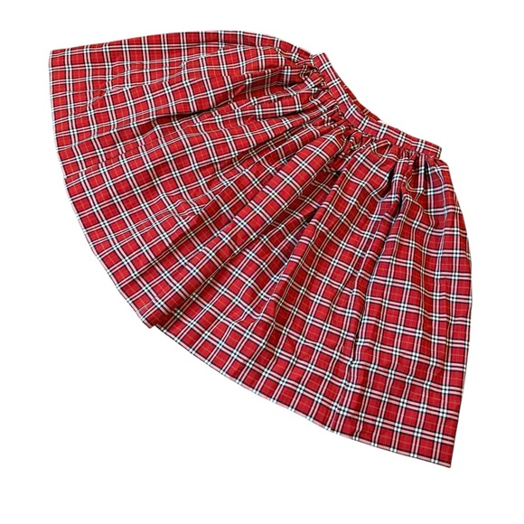 Vintage Red Plaid A-Line Skirt - Picture 7 of 10